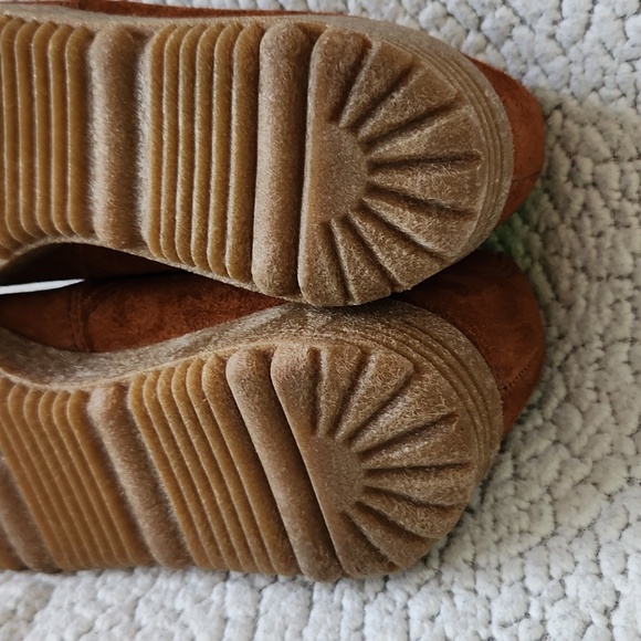 Vintage ELM Geuinue Leather Lace Up Platform Sneaker Shoes Made In The USA - Picture 12 of 12